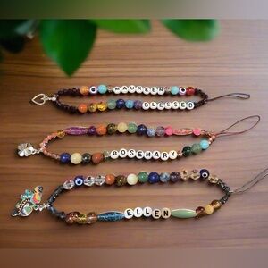 Personalized phone charm